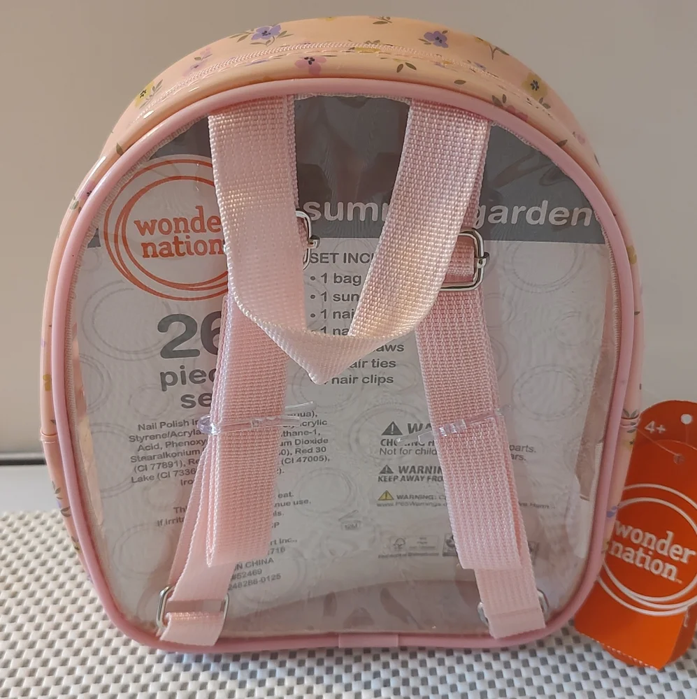Wonder Nation Girls Floral Accessories Set 26pcs Set NWT Purse Summer Garden